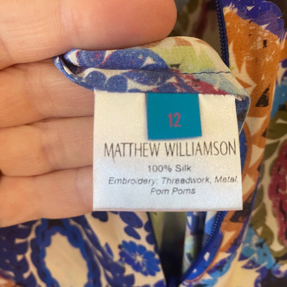 Stunning 100% Silk Rare Maxi dress by Matthew Williamson Escape - Picture 6 of 6